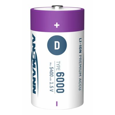 14. Ansmann 1314-0005 Haushaltsbatterie Wiederaufladbarer Akku D Lithium-Ionen (Li-Ion)