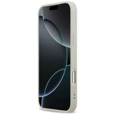 5. DKNY Schutzhülle mit Karomuster und Streifen für iPhone 17 Pro Max – Beige