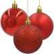 7. Dekorative Kunststoffkugeln, 12 Stück, 60 mm, rot