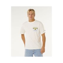 Herren RIP CURL Bells Pro 26 Bell Logo T-Shirt Weiß