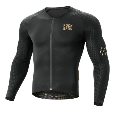 Rockbros YDCX008 Diamond Langarm-Radtrikot Größe XXXL - Schwarz