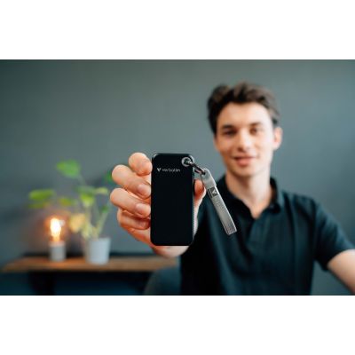 4. Verbatim Pocket SSD 2 TB USB Typ-C 3.2 Gen 2 (3.1 Gen 2) Schwarz, Grau