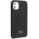 2. Audi Silikonhülle iPhone 11 / Xr 6,1" schwarz/schwarz Hardcase AU-LSRIP11-Q3/D1-BK