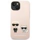 3. Karl Lagerfeld KLHMP14MSSKCI iPhone 14 Plus 6.7" Hardcase hellrosa / hellrosa Silikon Karl & Choupette Magsafe
