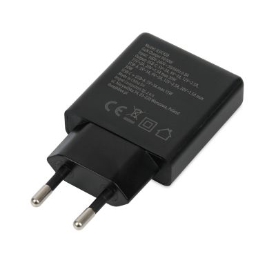 4. IBOX Universal-Ladegerät C-43 GAN PD30W Slim USB A+C Schwarz
