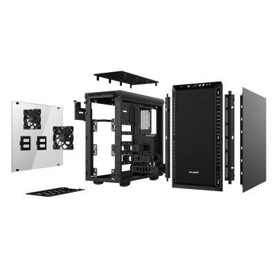 3. BE QUIET! Pure Base 600 BGW21 Gehäuse (ATX, Micro-ATX, Mini-ITX; Schwarz)