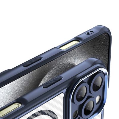 8. Leading Series MagSafe Silikonhülle für iPhone 16 Pro Max – blau