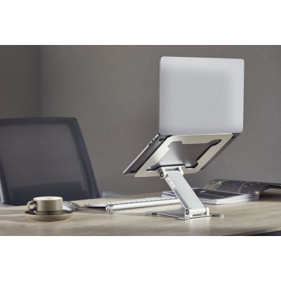 40. GEMBIRD Faltbarer Notizbuchständer 15,6" Silber