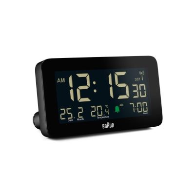 Braun BC10B-DCF Kabelloser Digitalwecker für die mitteleuropäische Zeitzone