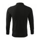 3. Malfini Single J. LS M MLI-21101 schwarzes Poloshirt