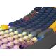 4. GENESIS THOR 230 TKL Gaming-Tastatur USB + RF Wireless + Bluetooth QWERTY Schwarz, Blau, Grau, Orange