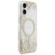 4. Guess Resin Bottom Glitter MagSafe Hülle für iPhone 17 - Gold