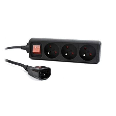 2. ENERGENIE EG-PSU3F-01 Steckdosenleiste (3 x Typ E; 10 A; 0,6 m; schwarz)