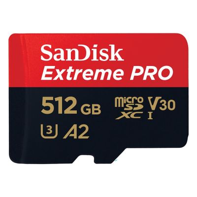 3. SANDISK EXTREME PRO microSDXC 512 GB 200/140 MB/s A2