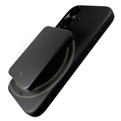 7. Puro Icon Mag Pro MagSafe Silikonhülle für iPhone 16 – Schwarz
