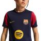 3. Nike FC Barcelona Strike Kinder-T-Shirt Marineblau und Burgunderrot II3237 401