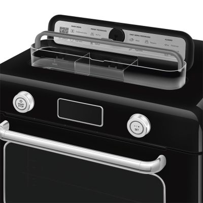 14. Smeg COF01BLEU Kleine schwarze Dampfgarerknöpfe, Drehknopf