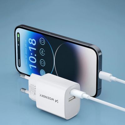 15. Wozinsky WGWCW USB-A USB-C 20W Wandladegerät - Weiß