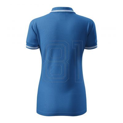 2. Adler Urban W MLI-22014 azurblaues Poloshirt