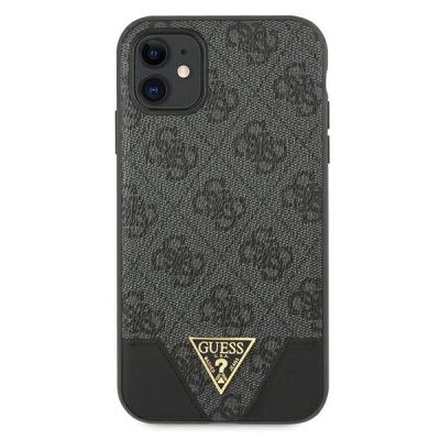 5. Guess 4G Triangle Collection Hülle für iPhone 11 6.1" / Xr - Grau