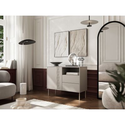 3. Kommode 1D2S TRESSE 100x40x75 Kaschmir matt