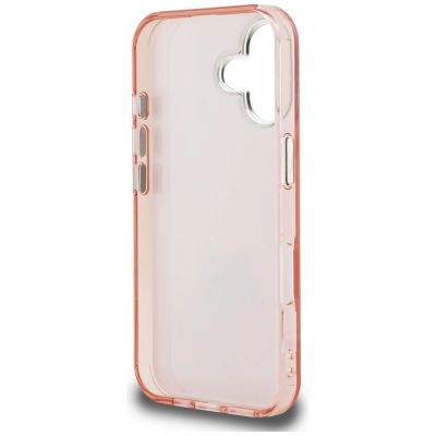 7. Karl Lagerfeld IML Aquarelle Choupette & Logo iPhone 16 Hülle - Rosa