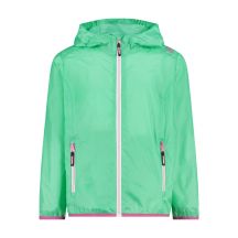 CMP Kid G Jacke Rain Fix Hood Lightweight grün (3X53255-E306)