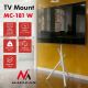 18. MACLEAN TV-Bodenhalterung / -Ständer, 27–55 Zoll, max. VESA 200 x 200, max. 60 kg, MC-181 W