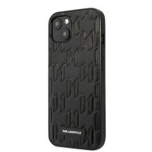 Karl Lagerfeld KLHCP13SMNMP1K iPhone 13 mini 5,4" Hardcase schwarz / schwarzes Monogram Plaque