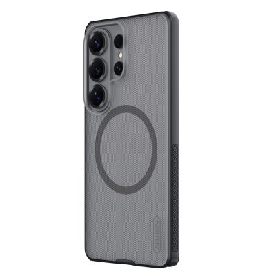 4. Nillkin Super Frosted Shield Pro Magnetische Hülle, kompatibel mit MagSafe für Samsung Galaxy S26 Ultra – Transparentes Schwarz