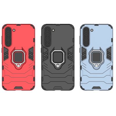 13. Ring Armor Hülle für Samsung Galaxy S23+ gepanzerte Hülle magnetischer Haltering schwarz
