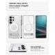 7. Spigen Ultra Hybrid S Mag MagSafe Hülle für Samsung Galaxy S26 Ultra – Transparent und Weiß