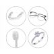 5. Activejet AUC-200 Ultraschall-UV-Reiniger für Zahnprothesen, Brillen und Schmuck, weiß.