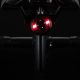 4. Rockbros Q1 Fahrrad-Rücklicht 7-Farben-LED + USB-C - USB-A Kabel - Schwarz
