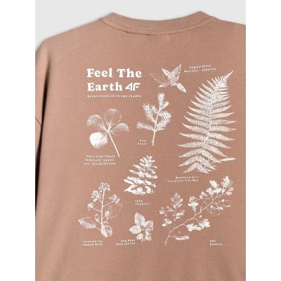7. Damen-T-Shirt mit Aufdruck, regulär, Größe 4F 4FRSS26TTSHF3704-83S