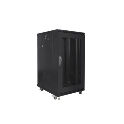 12. Lanberg FF01-6822-23B 22U Rack, freistehend, schwarz