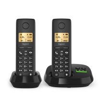 Gigaset PURE 100A Duo – Schnurloses Telefon – Anrufbeantworter mit Anruferkennung – ECO DECT/GAP – + Zusätzliches Mobilteil