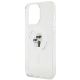 6. Karl Lagerfeld Karl&Choupette Glitter MagSafe Hülle für iPhone 15 Pro Max – transparent