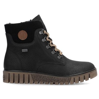 16. Wasserdichte schwarze Damen-Trekkingstiefeletten Rieker Y3433-00
