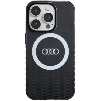 Audi IML Big Logo MagSafe Hülle für iPhone 14 Pro – schwarz