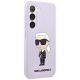 4. Karl Lagerfeld KLHCS23MSNIKBCU S23+ S916 Hardcase lila/lila Silikon Ikonik