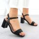 6. Schwarze Damen-Sandalen mit hohem Absatz, Modell Vinceza 62228