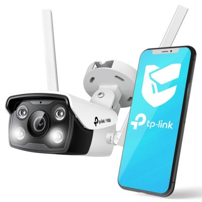 TP-LINK VIGI C340-W (4 mm) Outdoor-Vollfarb-Bullet-Netzwerkkamera, 4 MP