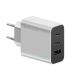 Cuktech 65W GaN 2xUSB-C 1xUSB-A Wandladegerät – Grau