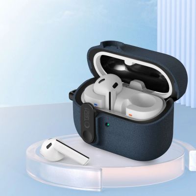 6. Tech-Protect Slim Hook Hülle für Samsung Galaxy Buds 3 / 3 FE / 3 Pro – Marineblau