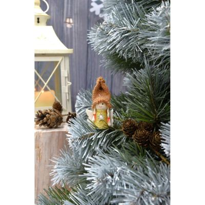 4. Weihnachtsengel-Anhänger, Gold, 7 cm