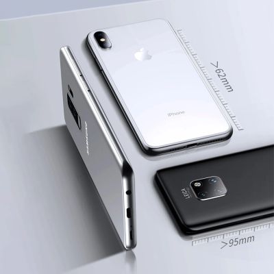 14. Baseus Selbstklebende Kartentasche für Handy grau (ACKD-B0G)