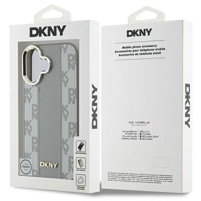 8. DKNY Checkered Pattern Magsafe-Hülle für iPhone 16 – Beige