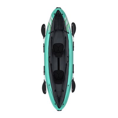 26. Bestway 65052 / 24 Sport Kajak 2-Sitzer Schwarz, Grün, Grau, Mint Acrylnitril-Butadien-Styrol (ABS), Nylon, Polyester, Polypropylen (PP), Polyvinylchlorid (PVC) Aufblasbares Kajak