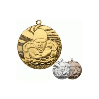 9. Goldmedaille – Schwimmen – Stahlmedaille